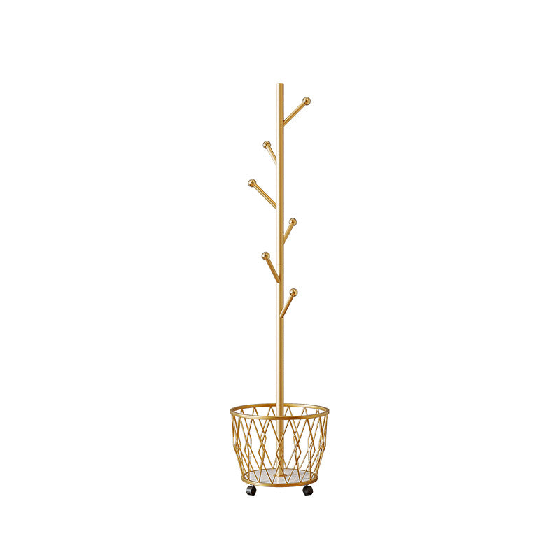 A hanger floor bedroom modern light luxury coat rack Internet celebrity hanger Nordic rack with wheel mobile shelf