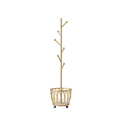 A hanger floor bedroom modern light luxury coat rack Internet celebrity hanger Nordic rack with wheel mobile shelf