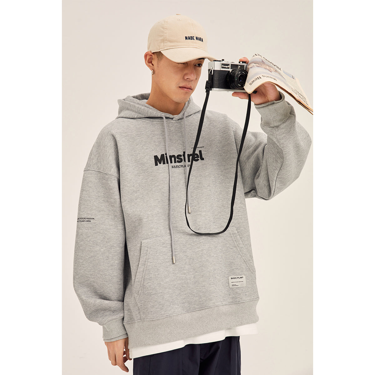 A hooded sweater