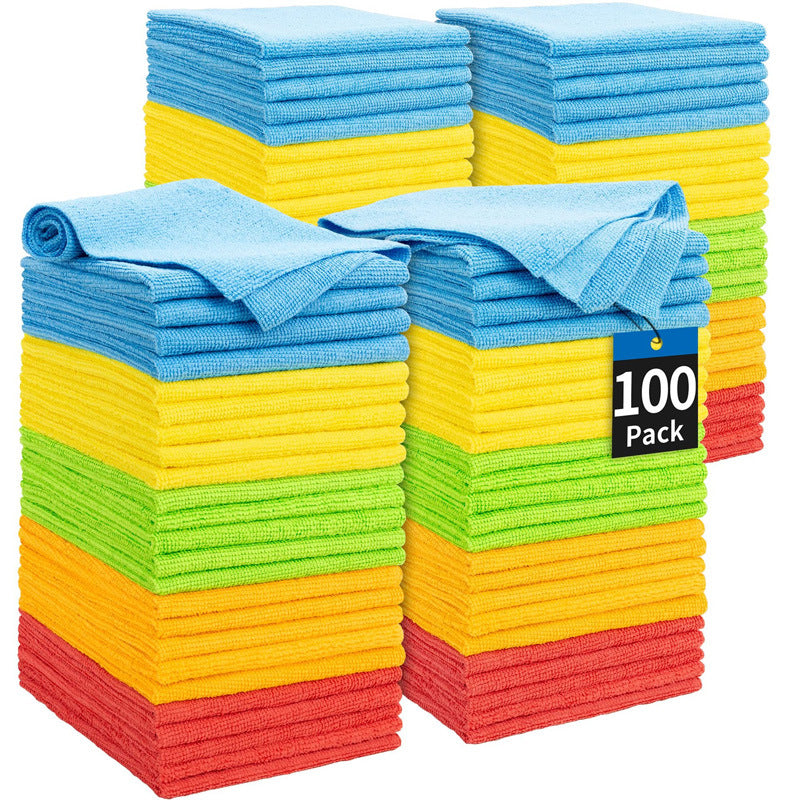 A Absorbent rag wholesale microfiber kitchen dishwashing thickened household wiping table towel cleaning quick drying