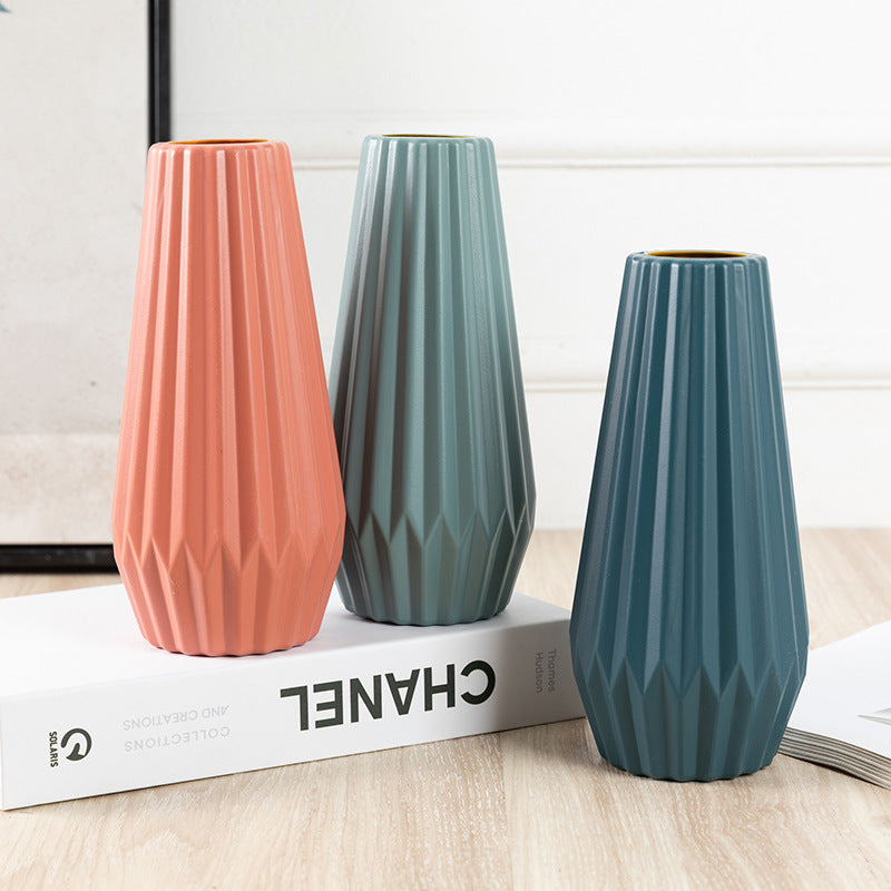 A plastic vase ornament