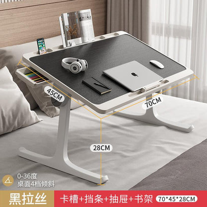 A folding table, bedroom, bay window, desk, household foldable table, dormitory bed table, lazy bed, balcony small storage
