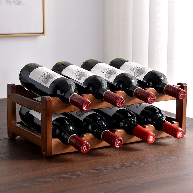 A Nanzhu red wine rack desktop household wine tray multi-layer tray