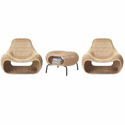 كرسي أريكة من الخيزران 
