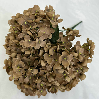 A 5 head Meiyu hydrangea decoration simulated flower wedding arrangement polished cloth fake flower hotel decoration hydrangea