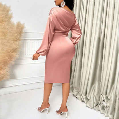 A satin dress