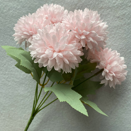 A Regula bouquet 6 heads hydrangea indoor living room dining table dried flower arrangement ornament, simulated bouquet handmade decorative flowers