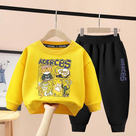 A children's sweater set