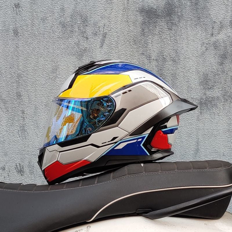 A locomotive helmet