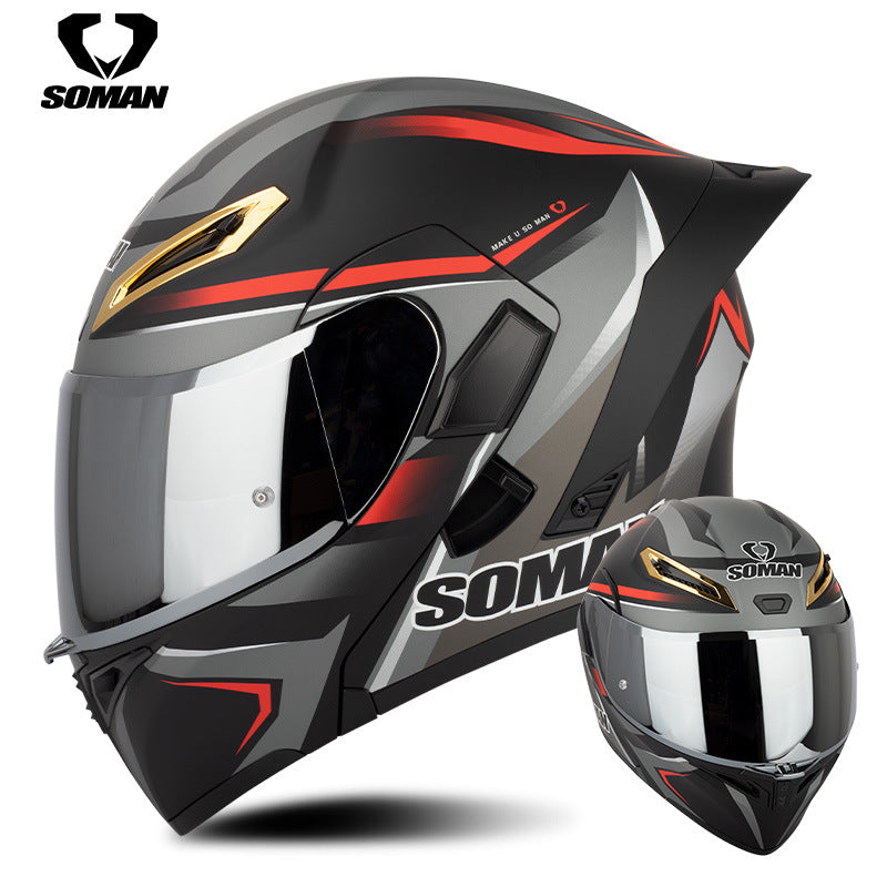 A locomotive helmet