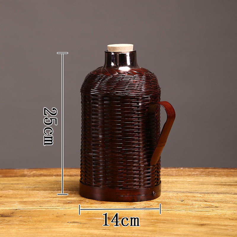 A bamboo kettle