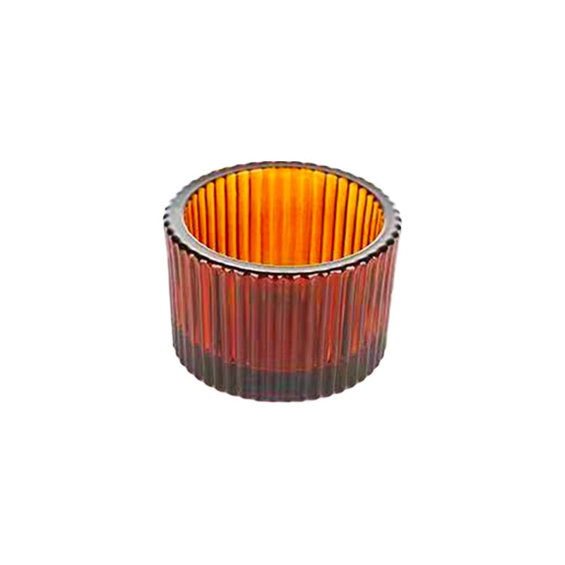 A Transparent glass candle cup Hot-selling candle holder cup Popular candle cup Empty glass aromatherapy cup