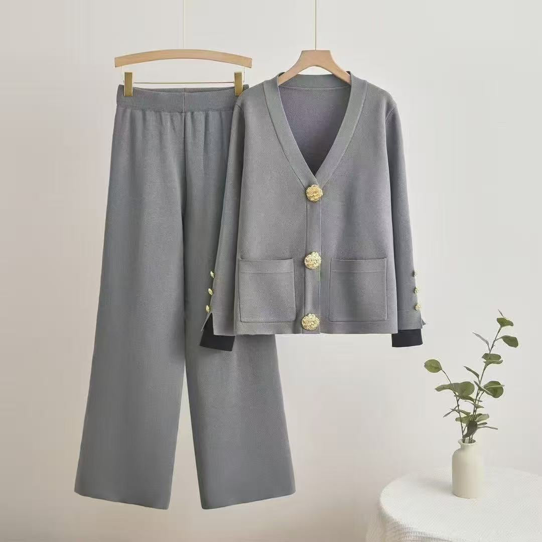 A knitted two-piece set