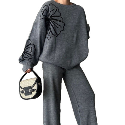 A knitted two-piece set