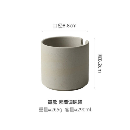 A ceramic spice jar