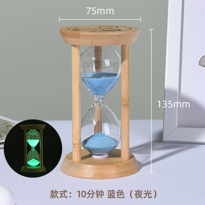 A hourglass ornament