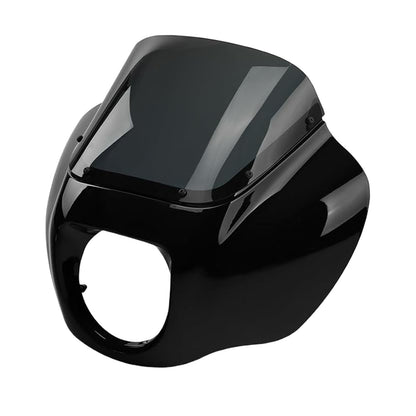 A Suitable for Harley Soft Tail Street Fighter Modified Hood Windshield Windshield Headlights Fairing 18-22 Years