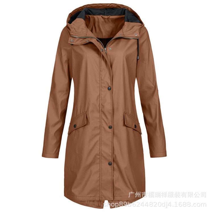 A hooded jacket