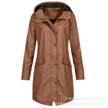 A hooded jacket