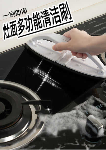 A Household decontamination cleaning brush countertop wiping gas stove brush kitchen bathroom floor tile wiping stove brush home