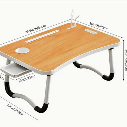 A: Removable bed table dormitory folding desk free computer desk office furniture