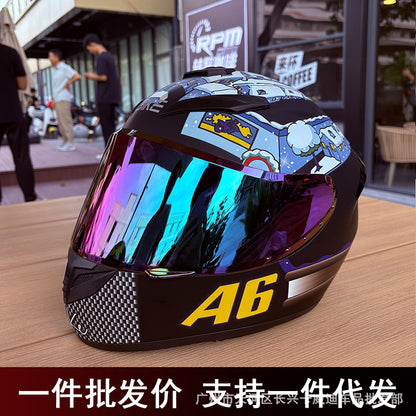 A locomotive helmet