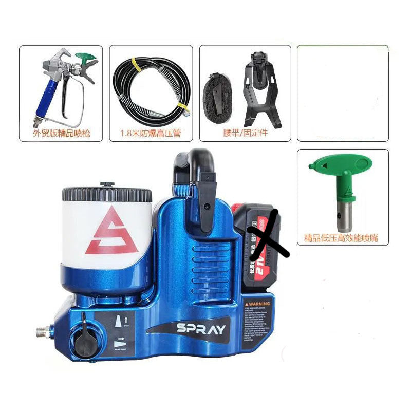 A High Voltage Handheld Lithium Battery Repair Sprayer Paint Paint High Voltage Airless Portable Rechargeable Electric Spray Gun