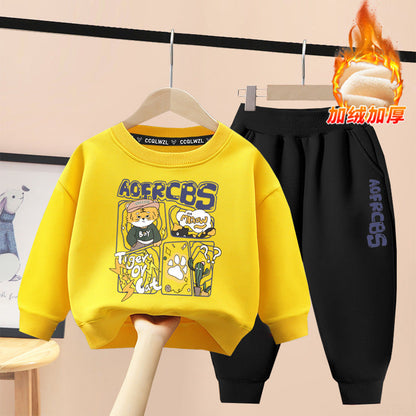 A children's sweater set