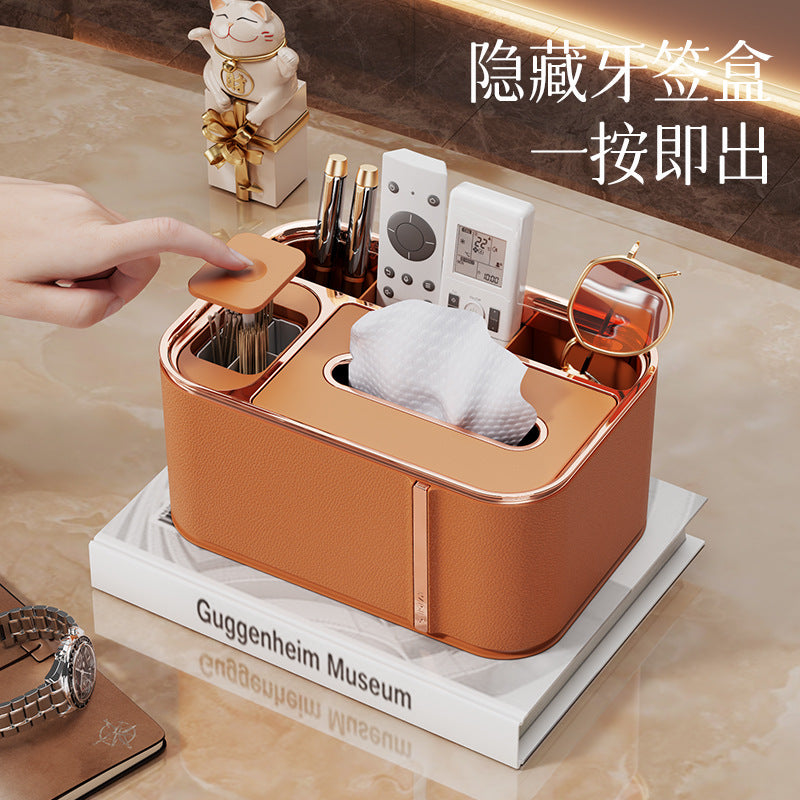 A desktop tissue box storage ornament