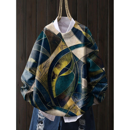 A printed sweater