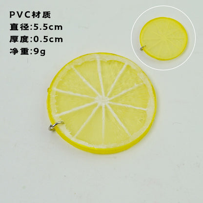 A Fake fruit slice Lemon slice Watermelon slice Fake cherry decoration photo Fruit props High imitation fruit slice model