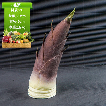 A simulated vegetable early education props studio shooting props window ornaments fake cabbage radish fake vegetables
