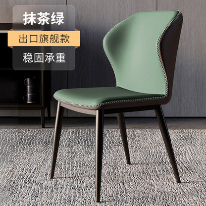A leather chair backrest chair