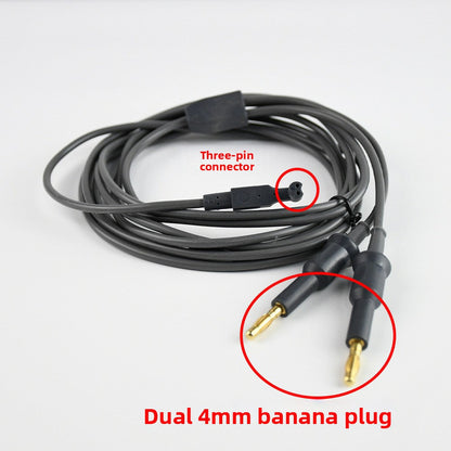 A Reusable bipolar coagulation clamp cable 4mm banana plug connection snake ESU-006C