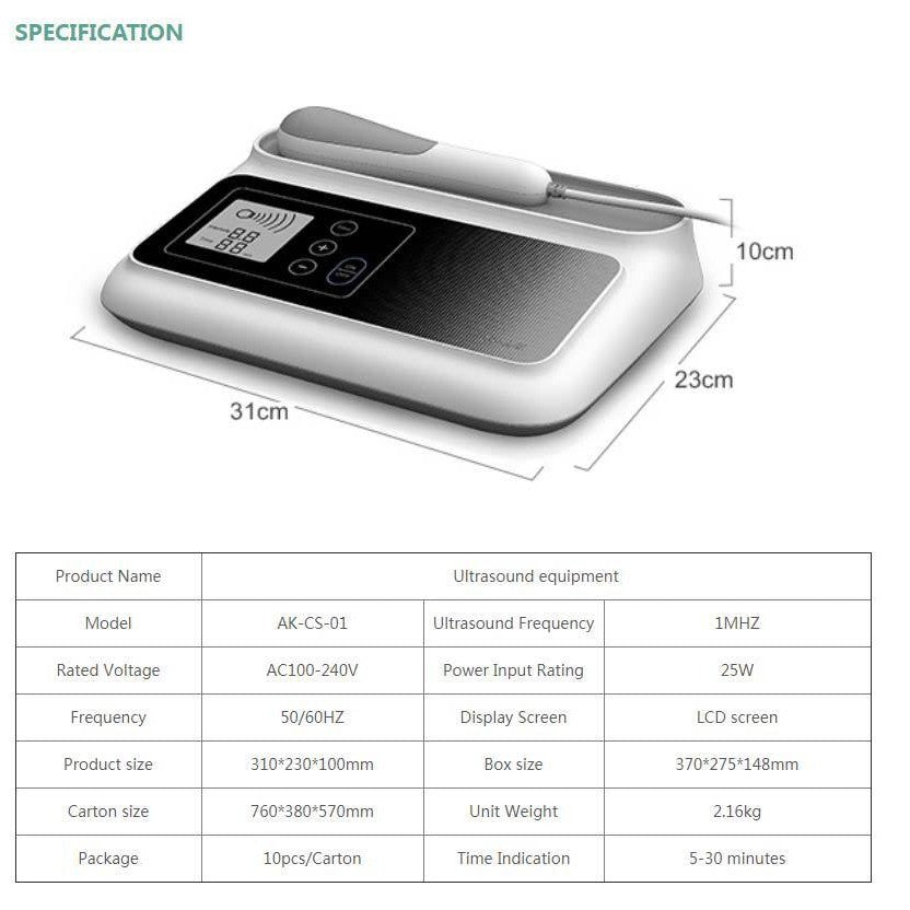 A Ultrasonic Energy Meter Beauty Introducer Household Whole Body Physiotherapy