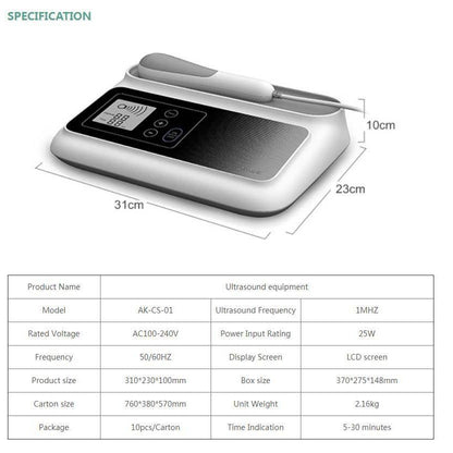 A Ultrasonic Energy Meter Beauty Introducer Household Whole Body Physiotherapy