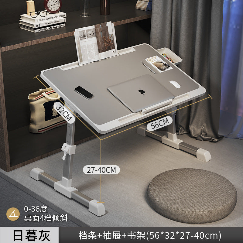 A folding table, bedroom, bay window, desk, household foldable table, dormitory bed table, lazy bed, balcony small storage