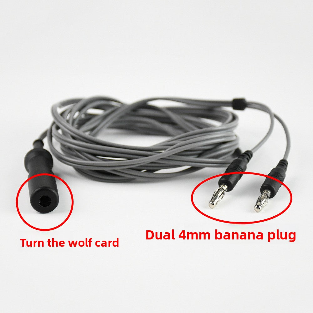 A Reusable bipolar coagulation clamp cable 4mm banana plug connection snake ESU-006C