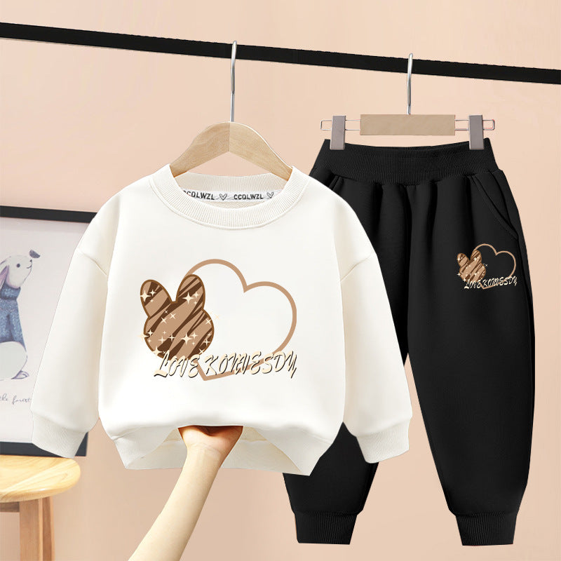 A children's sweatshirt set