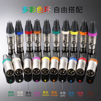 A Youquek three-core XLR Kanon plug gold-plated audio terminal Canon male and female NC3MXX/F