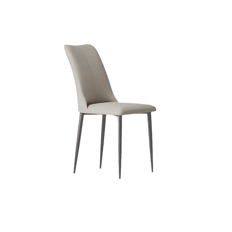 A metal leather chair seat
