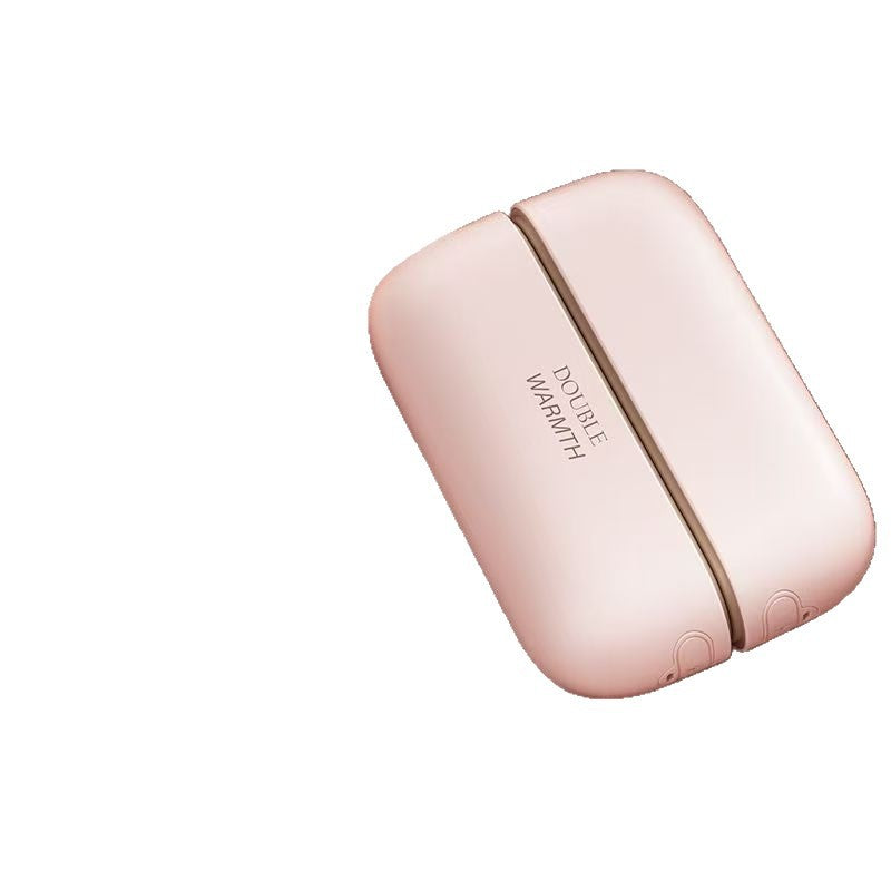 A magnetic hand warmer hand-held creative split portable two-in-one double-sided heating usb charging