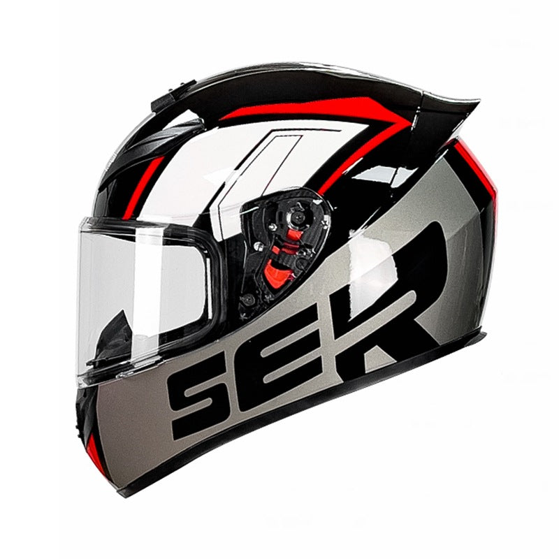 A locomotive helmet