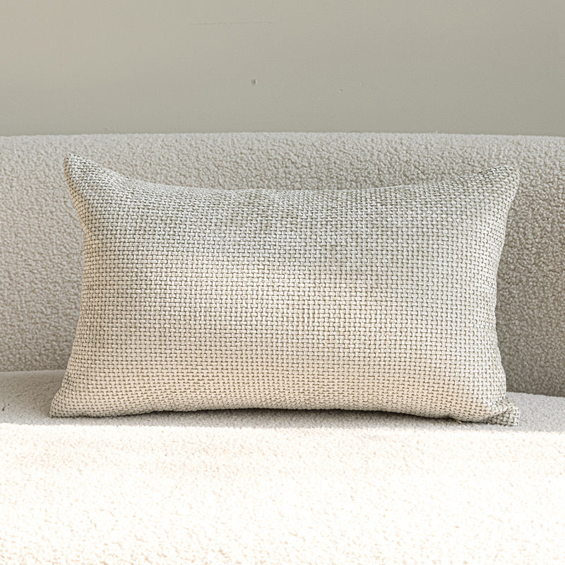 A jacquard throw pillow