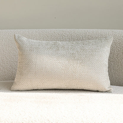 A jacquard throw pillow