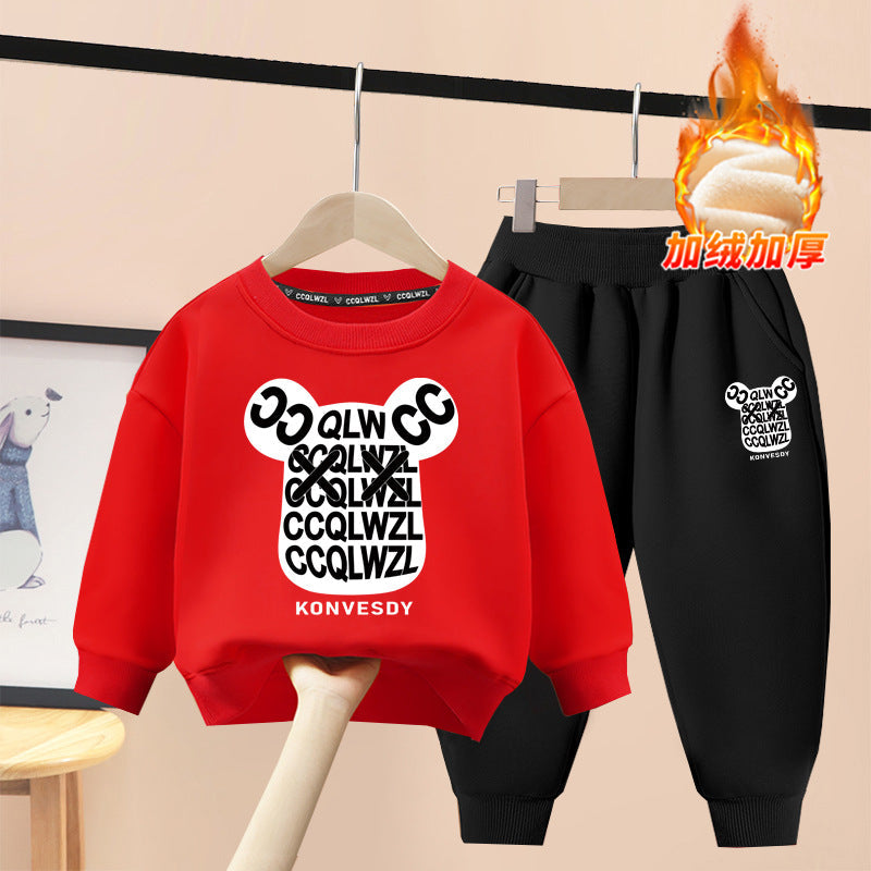 A children's sweater set