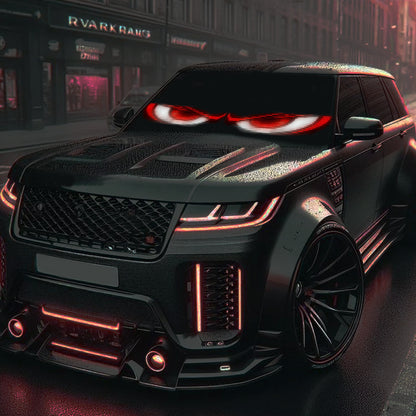 LED car soft screen usb car flexible advertising screen APP bluetooth window glass devil's eye display