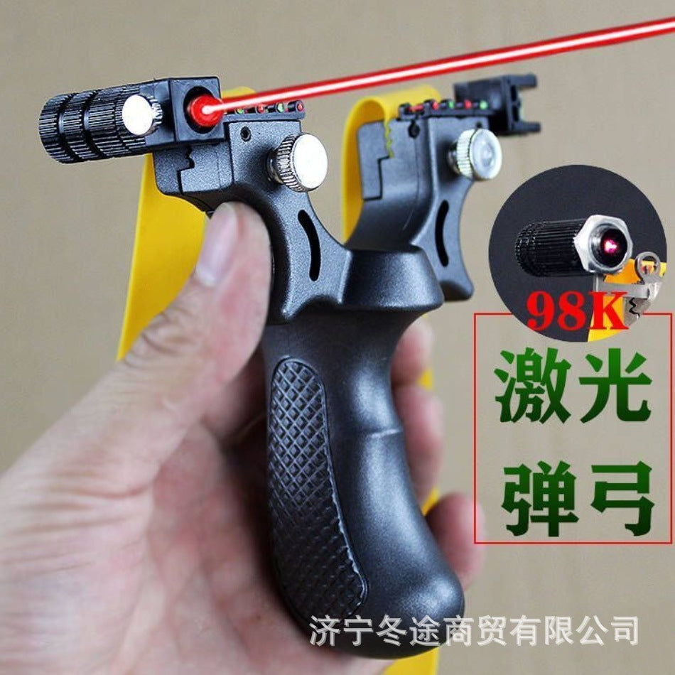 A high-precision new 98K laser aiming outdoor combat free fast pressure slingshot frame