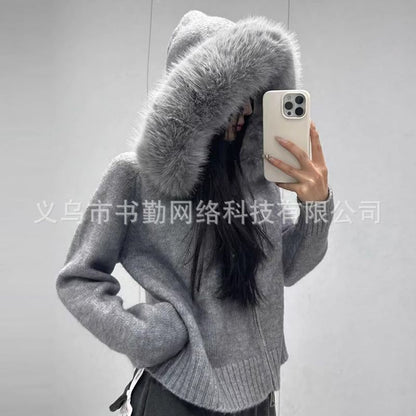 A hooded jacket