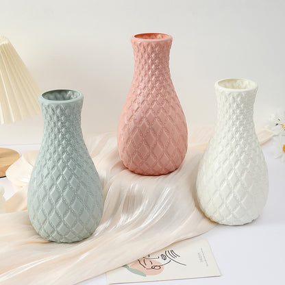 A plastic vase ornament